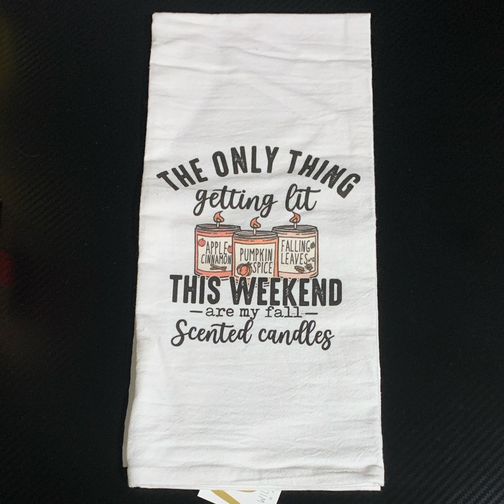 Fall Scented Candles Hand Towel